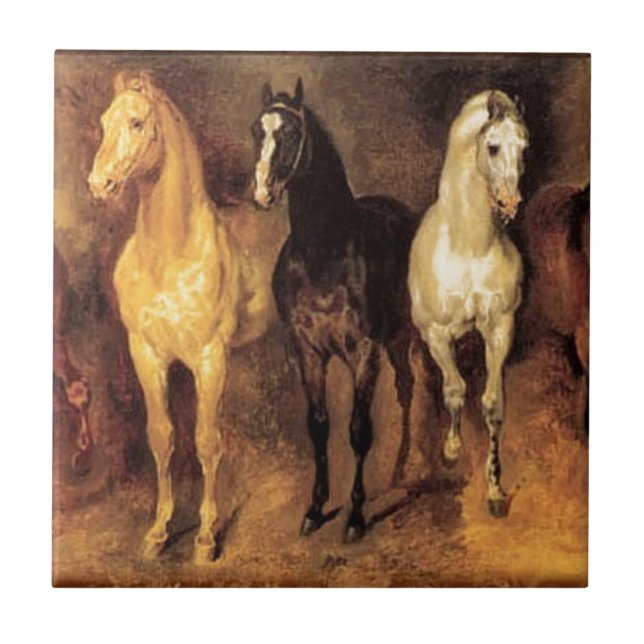 Vintage Horses Tile (Front)