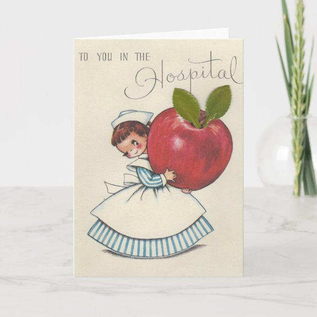 Vintage Hospital Stay Card (Front)