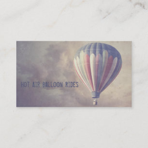 Vintage Hot Air Balloon Business Card