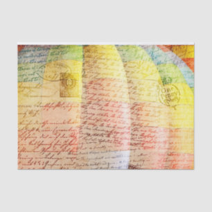 Vintage Hot Air Balloon Collage Tissue Paper
