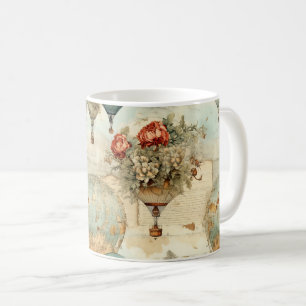Vintage Hot Air Balloon in a Serene Landscape (3) Coffee Mug