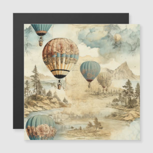 Vintage Hot Air Balloon in a Serene Landscape (7)
