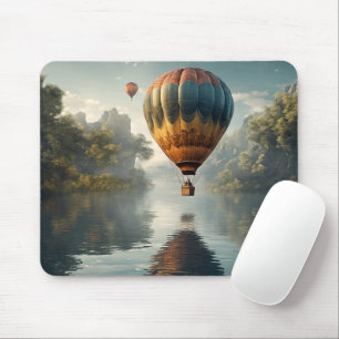 Vintage Hot Air Balloon Mouse Mat