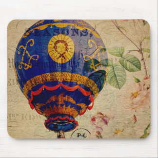 Vintage hot air balloon mousepad