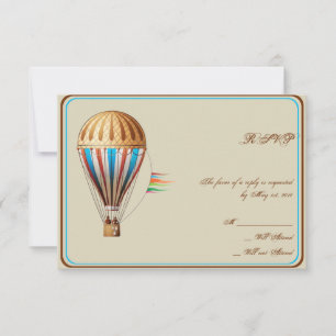 Vintage Hot Air Balloon Response Card