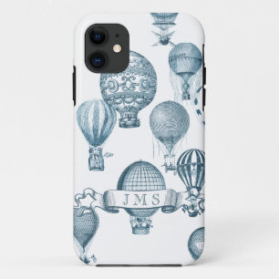 Vintage Hot Air Balloons in Flight iPhone Case