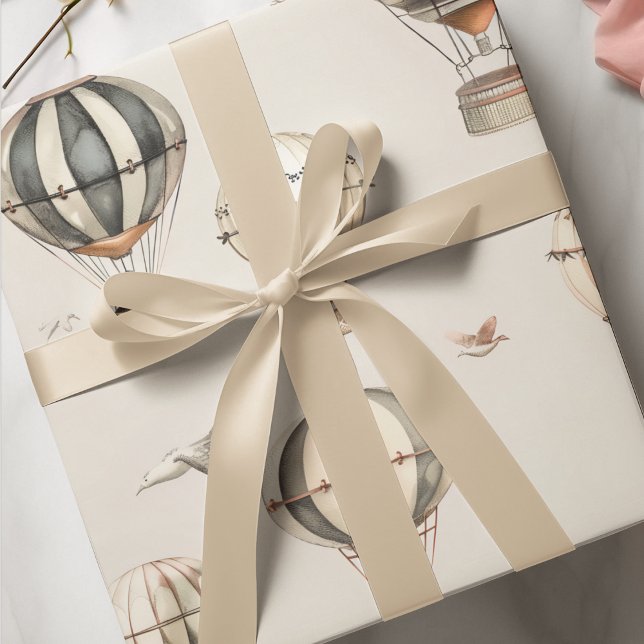 Vintage Hot Air Balloons  Wrapping Paper (Creator Uploaded)