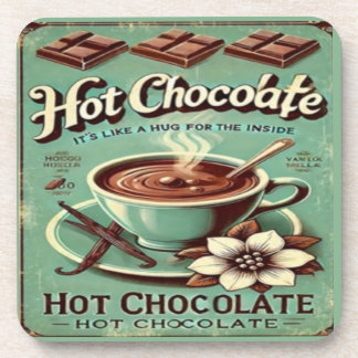 Vintage Hot Chocolate Coaster