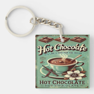 Vintage Hot Chocolate Key Ring