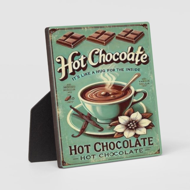 Vintage Hot Chocolate  Plaque (Front)