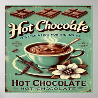 Vintage Hot Chocolate Poster