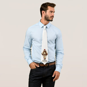 Vintage Hot Fudge Ice Cream Sundae Birthday Tie
