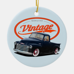 Vintage Hot Rod Ceramic Tree Decoration