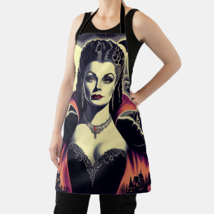 Vintage Hot Vampire Woman Apron