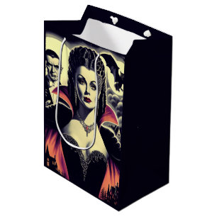 Vintage Hot Vampire Woman Medium Gift Bag