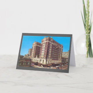Vintage Hotel Gary, Indiana (1950s) Thank You Card