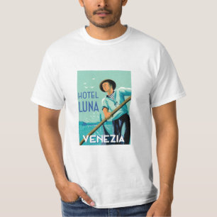Vintage Hotel Luna Venezia Image T-Shirt