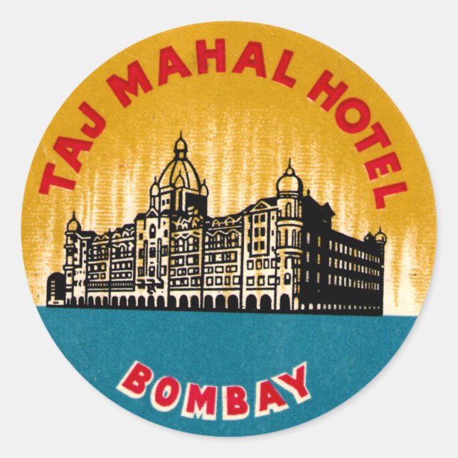Vintage Hotel & Travel Sticker (Front)