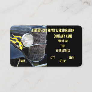 Vintage Hotrods Restoration business Business Card