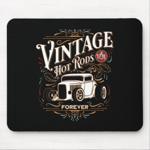 Vintage Hotrods Usa Forever Clic Car Nostalgia Des Mouse Mat
