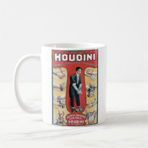 Vintage Houdini Handcuff King Advertising Poster Coffee Mug
