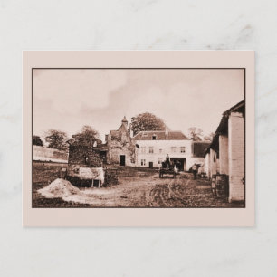 vintage Hougoumont Farm, Waterloo Postcard