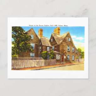 Vintage House of the Seven Gables in Salem, Mass., Postcard