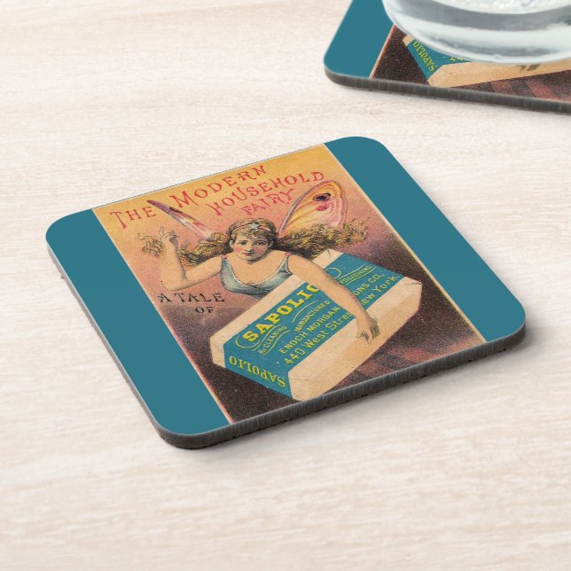 Vintage Household Fairy Ad Coaster (Left Side)