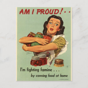 Vintage Housewife Postcard