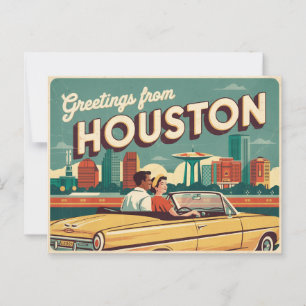 Vintage Houston Postcard   Greetings from Houston