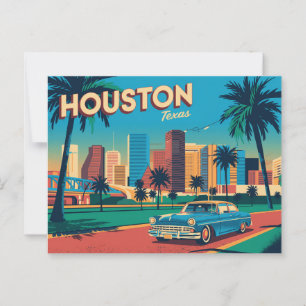 Vintage Houston Postcard   Greetings from Houston