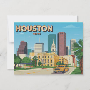 Vintage Houston Postcard   Greetings from Houston