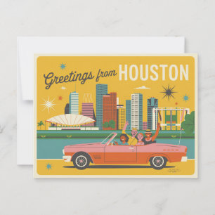 Vintage Houston Postcard   Greetings from Houston