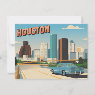 Vintage Houston Postcard   Greetings from Houston