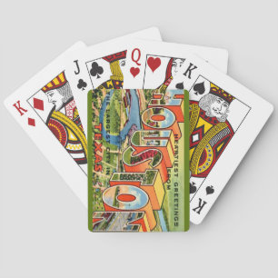 Vintage Houston Texas Postcard Playing Cards