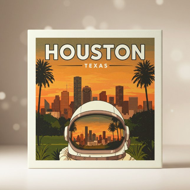 Vintage Houston Texas Tile (Creator Uploaded)