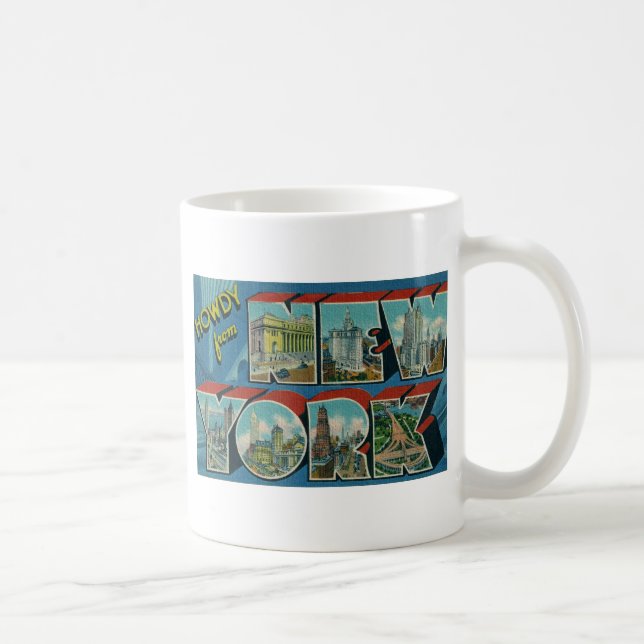 Vintage Howdy from New York Coffee Mug (Right)