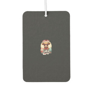 Vintage Howdy Honey Easter Highland Cow Cute Bunny Car Air Freshener