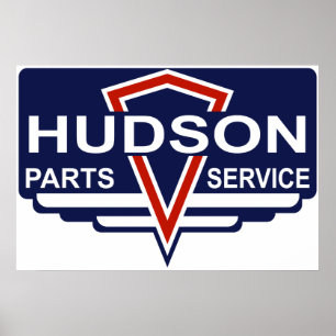 Vintage Hudson parts sign