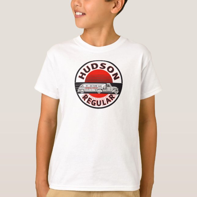 Vintage Hudson Regular gasoline sign T-Shirt (Front)