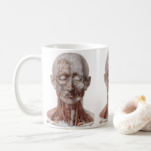 Vintage Human Anatomy Science, Head Throat Nose Coffee Mug