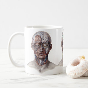 Vintage Human Anatomy Science, Head Throat Nose Coffee Mug
