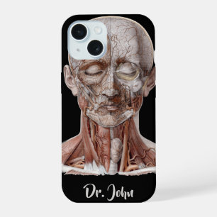 Vintage Human Anatomy Science, Head Throat Nose iPhone 15 Case
