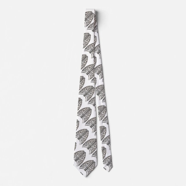 Vintage Human Anatomy Skeleton Skeletal Ribs Bones Tie (Front)