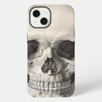 Vintage Human Anatomy Skull, Halloween Skeleton