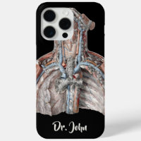 Vintage Human Anatomy Throat, Neck, Chest, Ribs