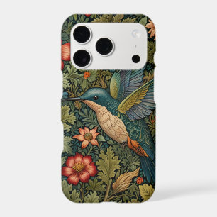 Vintage hummingbird art botanical boho chic