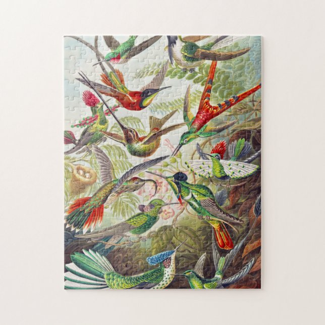 Vintage Hummingbirds by Ernst Haeckel Jigsaw Puzzle (Vertical)