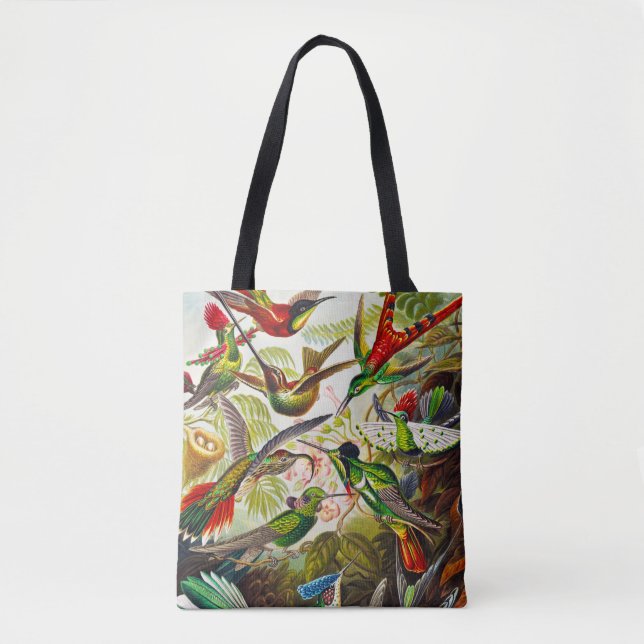 Vintage Hummingbirds by Ernst Haeckel Tote Bag (Front)