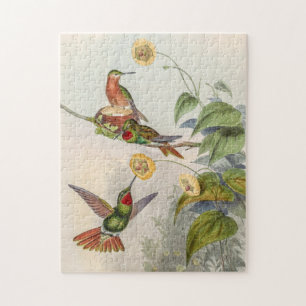 Vintage Hummingbirds by John Gould Jigsaw Puzzle